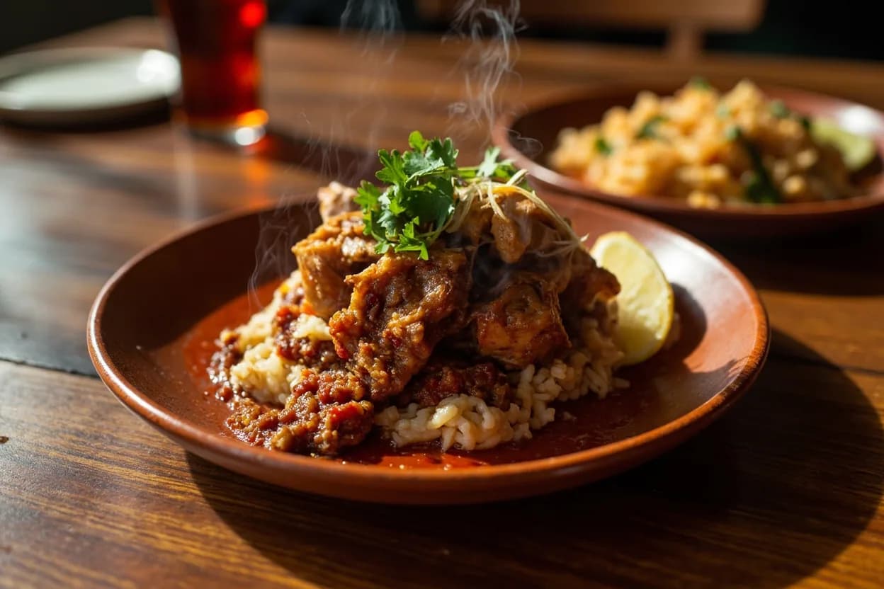 cochinita pibil — a signature plate from Yucatecan cuisine, prepared in the regional style.