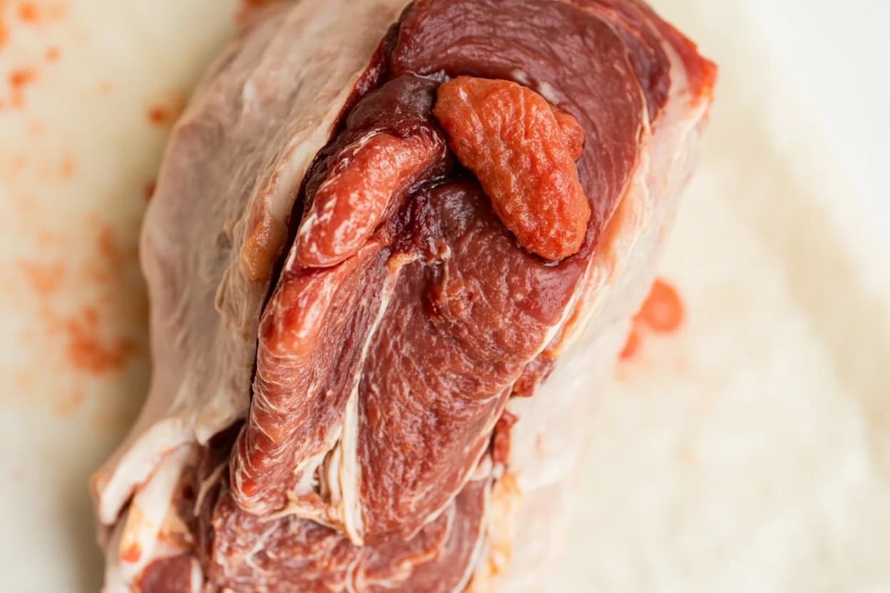 Where the ají cleaning & seeding (vein removal for heat control) lives on the source. Fresh or soaked dried ají peppers — specific anatomy: the capsaicin is concentrated in the inner pericarp placenta and vascular bundles (veins), not the seeds.