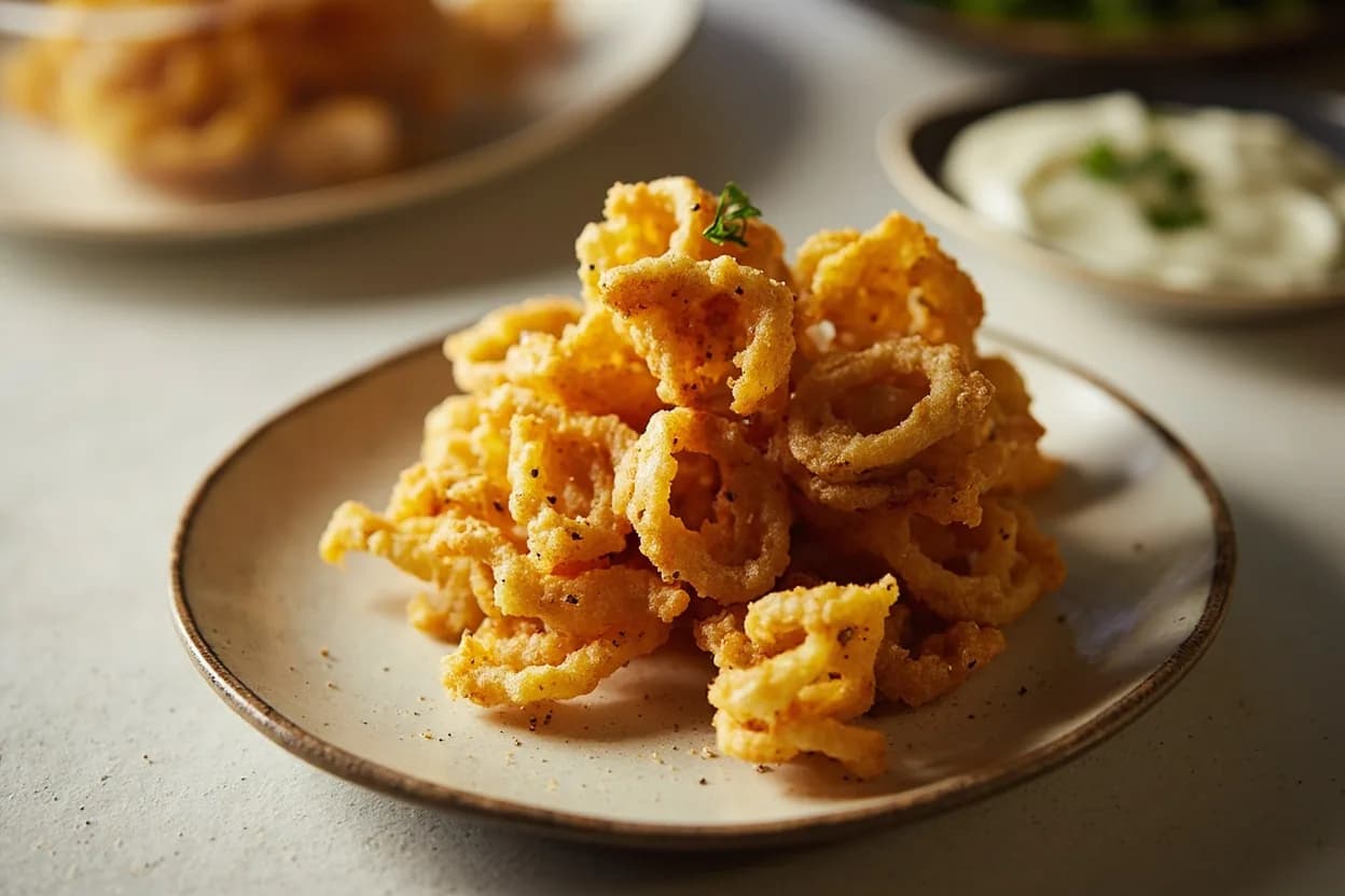Batonnet prepared the canonical way — Pommes frites (French fried potatoes). Square off the vegetable with a chef's knife to create a rectangular block (parade), discarding the rounded outer scraps or reserving for stock.