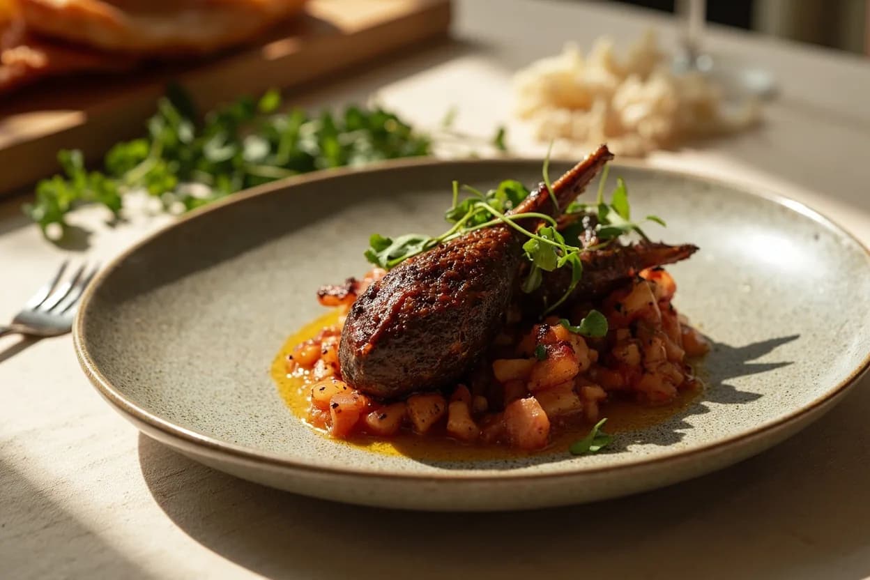 Corazón de Res (Beef Heart for Anticuchos) prepared the canonical way — Anticuchos de corazón (Peruvian street food). Remove the pericardial sac and all visible exterior fat using a boning knife, following the contours of the heart.