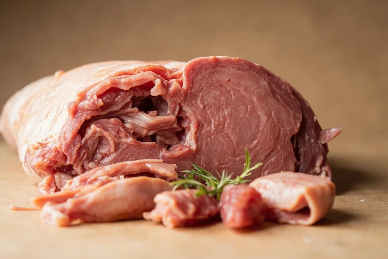 Where the ethiopian tibs cuts (beef & lamb) lives on the source. Beef tibs: leg (round), sirloin tip, or shoulder clod — lean, close-grained muscles that hold cube shape under high heat.