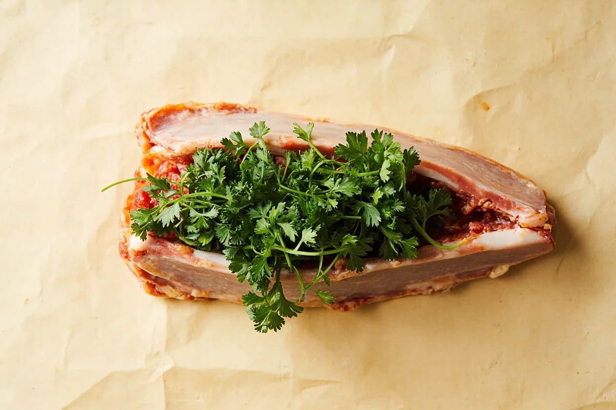 Where the parsley — chiffonade vs. rough chop for tabbouleh lives on the source. Flat-leaf Italian parsley (Petroselinum crispum var.
