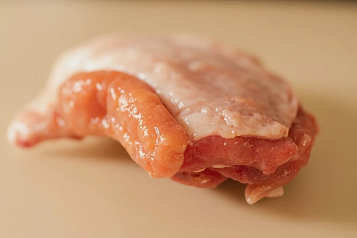 Where the veal sweetbread trimming lives on the source. Thymus gland (ris de veau du cou/gorge): elongated gland running from the throat into the anterior chest cavity.