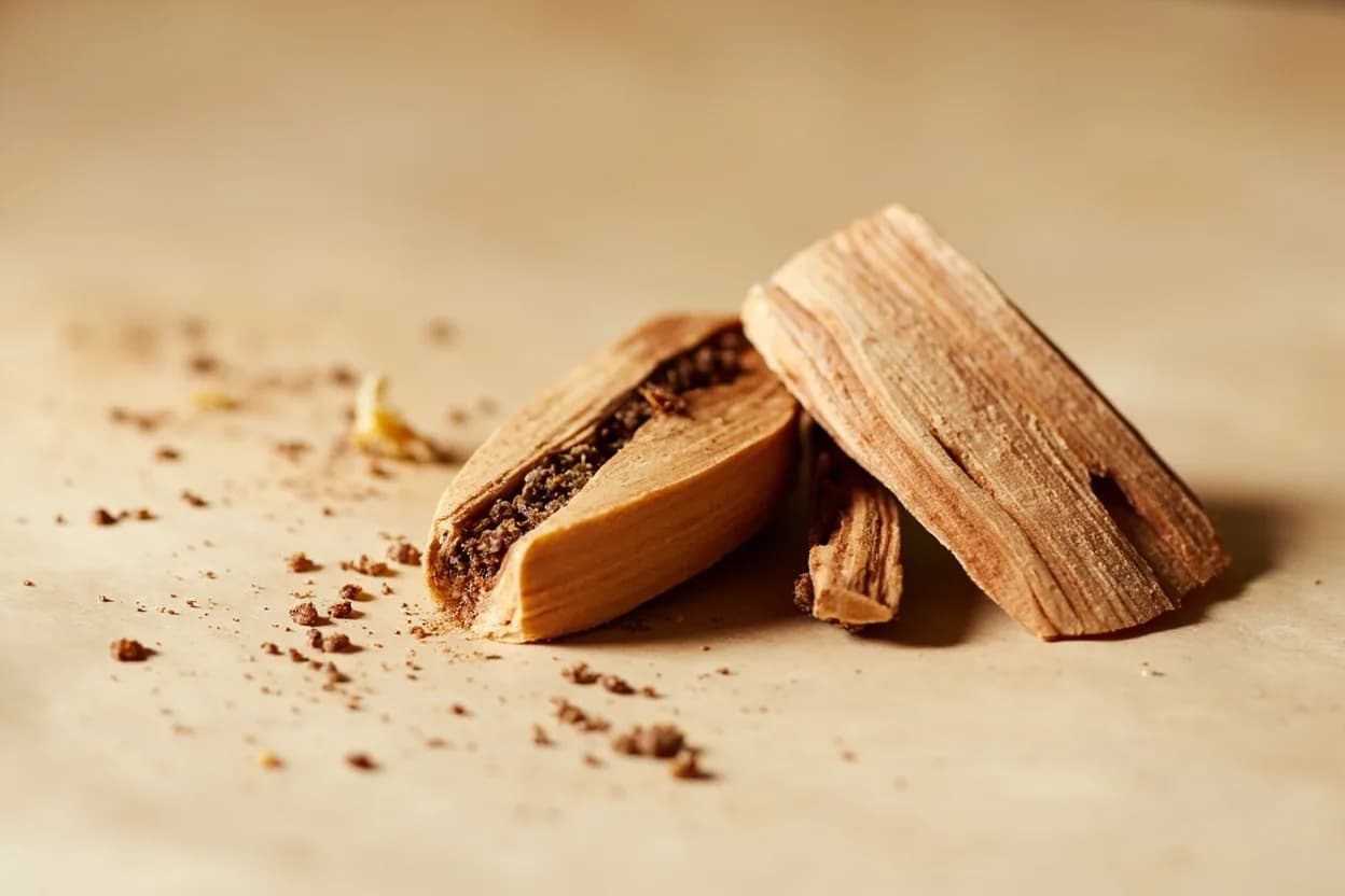 Apple Wood Smoke in its natural form. Applewood comes from orchard-pruned or felled apple trees (Malus domestica) and produces a mild, sweet, faintly fruity smoke that burns at moderate temperatures. Tasting profile: mild, clean smoke, faint orchard-fruit sweetness, honey-blossom delicacy, subtle floral note.