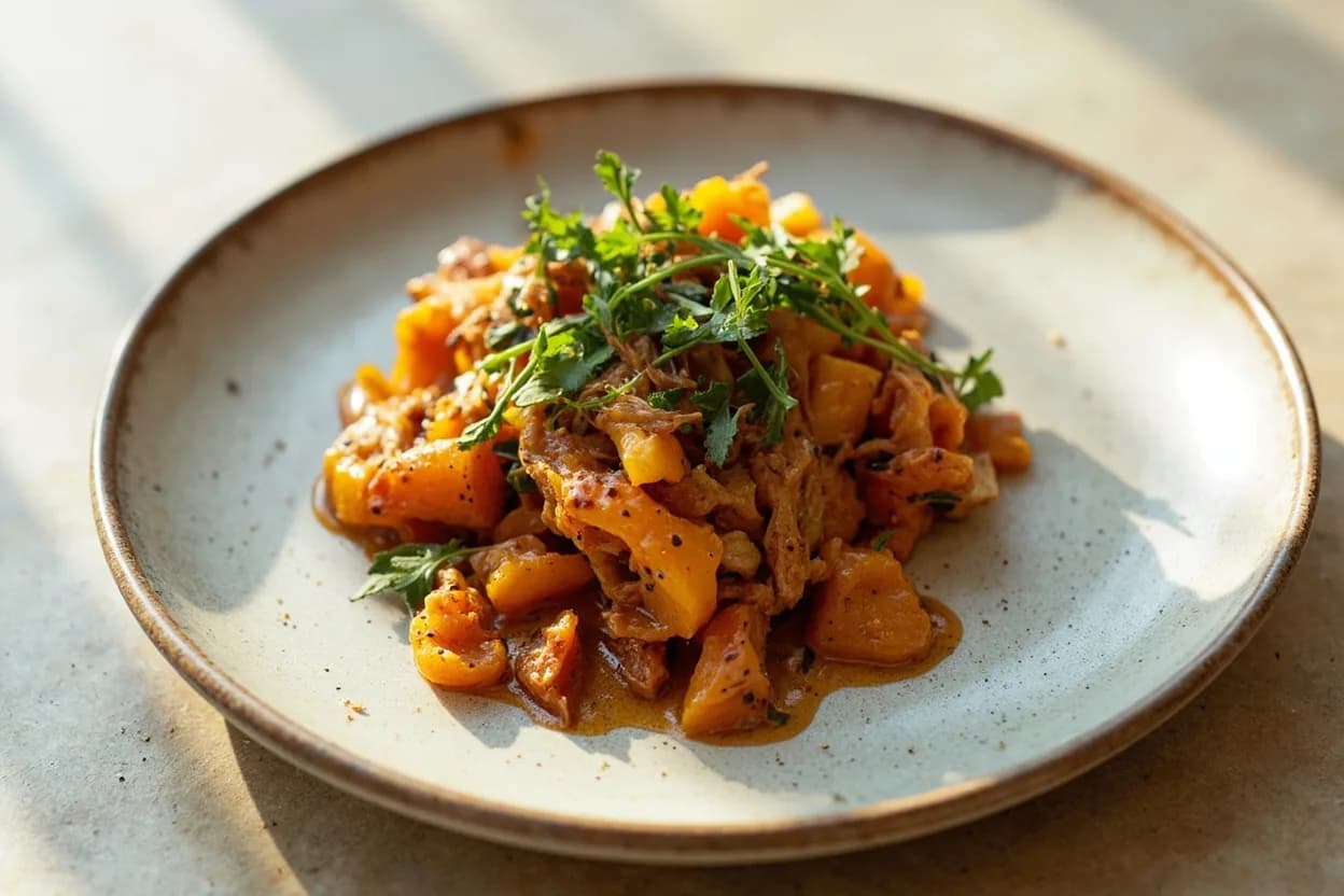 Baharat Spice Blend in its element — Kabsa (Saudi spiced rice with chicken). Adventurous crossover: pumpkin or butternut squash (roasted) — Baharat's cinnamon-allspice warmth amplifies the natural sweetness of winter squash; roasted cubes with tahini and pomegranate seeds is a modern mezze..