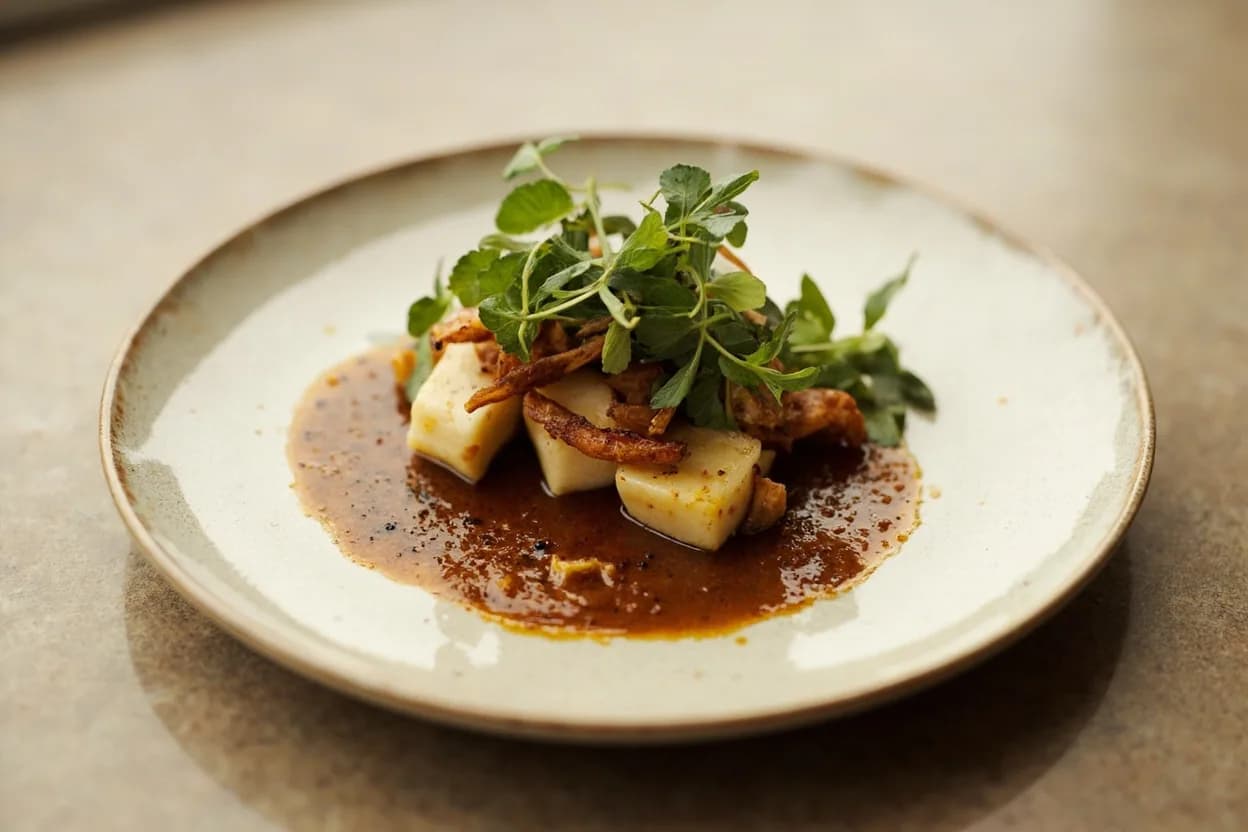 Coffee in its element — Tiramisu. Adventurous crossover: Anchovy — Both are umami bombs; a tiny coffee-and-anchovy glaze on lamb creates layered savory depth that neither achieves alone..