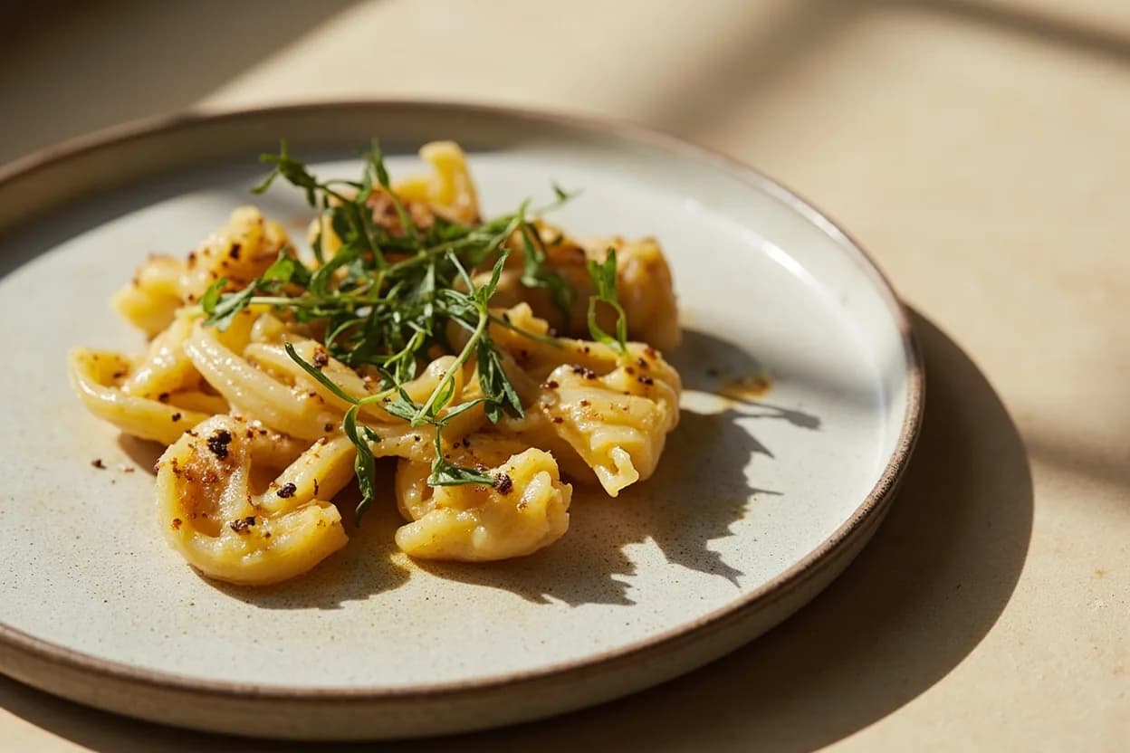 Colatura di Alici in its element — Spaghetti aglio, olio e colatura (Cetara). Adventurous crossover: Butter (finishing pasta or vegetables) — A small amount of cold butter and a drizzle of colatura emulsified over hot pasta creates a French-Italian hybrid sauce of extraordinary savoriness..