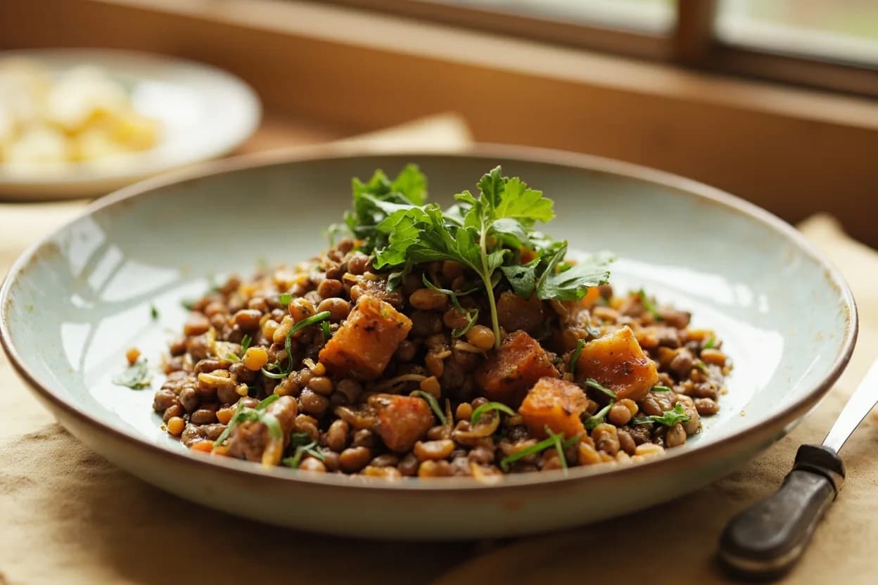 Dawadawa in its element — Tô (Sahelian millet porridge with sauce). Adventurous crossover: Lentils — Adding a disc of dawadawa to a dal or lentil braise converts it from a simple legume stew into something approximating West African groundnut depth — the fermented locust bean umami amplifies the lentil's own earthy qua….