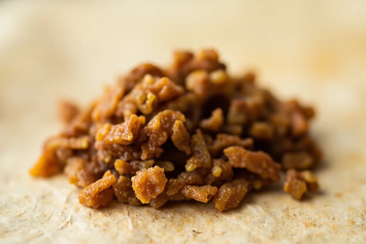 Dawadawa in its natural form. Dawadawa is the Hausa word for the dried, compressed form of fermented African locust bean (Parkia biglobosa) seeds, most common across the Sahelian belt — northern Nigeria, Mali, Burkina Faso, Seneg… Tasting profile: pungent earthy funk (less ammoniacal than fresh iru), intense savory umami from free glutamates, deep earthiness similar to aged hard cheese or very dark miso, slight smokiness in smoked regional varieties.