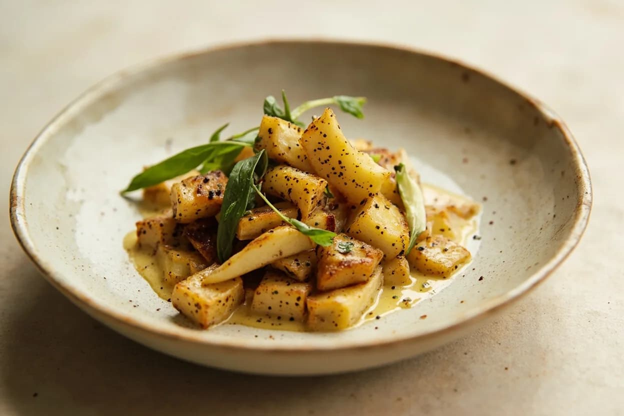 Dry Sherry in its element — Riñones al Jerez (kidneys in sherry sauce). Adventurous crossover: White miso — Both are products of long yeast/microbe aging; a miso pan sauce finished with Fino achieves a double-umami punch with elegant salinity..
