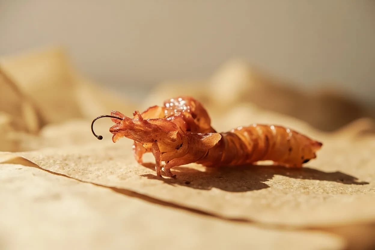 Fermented Salted Shrimp (Saeujeot) in its natural form. Saeujeot is made by packing small, whole raw shrimp (typically Acetes japonicus, a krill-like species) in a high ratio of salt — usually 25–35% by weight — and allowing them to ferment for one to twe… Tasting profile: intensely saline, umami-rich, oceanic-shrimp, fermented funk.