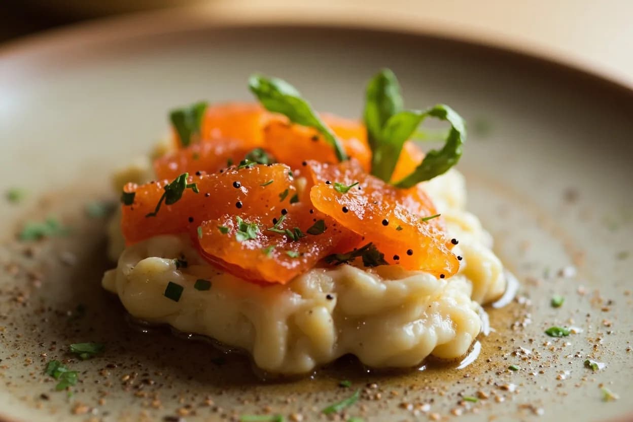 Ikura (Salmon Roe) in its element — Ikura don (salmon roe rice bowl, Japan). Adventurous crossover: Cultured butter on warm brioche — The yeasty, pillowy crumb and rich butter perform like an elevated blini — the roe becomes a luxury condiment rather than a garnish..