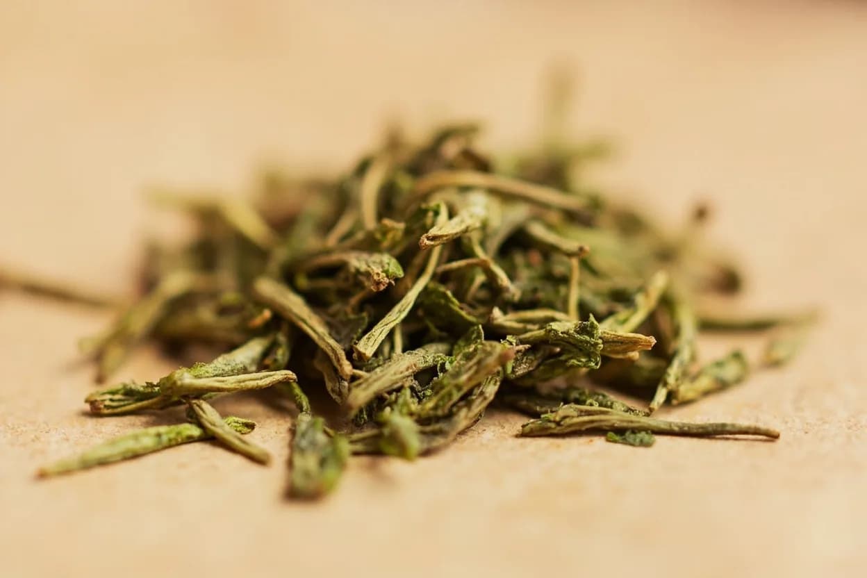 Kasuri Methi (Dried Fenugreek Leaf) in its natural form. Kasuri methi is the sun-dried leaf of Trigonella foenum-graecum, harvested from the Kasur district of Punjab (now Pakistan) and widely across North India. Tasting profile: Gentle maple-sweet aroma (sotolon at low concentration), Dried green herb — slightly grassy, Mild, pleasant bitterness — not harsh, Warm hay-like dried-herb quality.