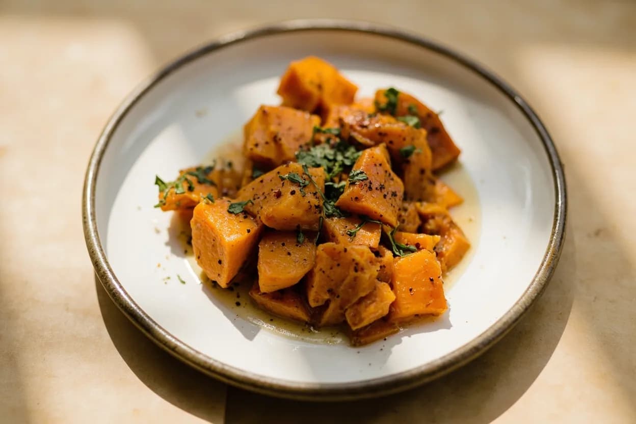 Korarima (Ethiopian Cardamom) in its element — Berbere spice blend. Adventurous crossover: Sweet potato — Korarima's citrus-camphor register cuts through the cloying sweetness of roasted sweet potato in a way that green cardamom does not — try it ground into a spice oil drizzled over roasted wedges..