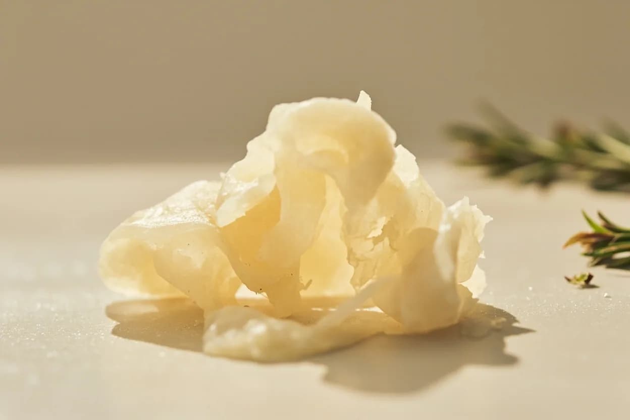 Lardo in its natural form. Lardo is pure pork back-fat dry-cured in marble basins with sea salt, rosemary, garlic, and mountain herbs—most famously in Colonnata, Tuscany, and Arnad, Valle d'Aosta. Tasting profile: milky, sweet fat, floral rosemary, gentle salinity, faintly garlicky.