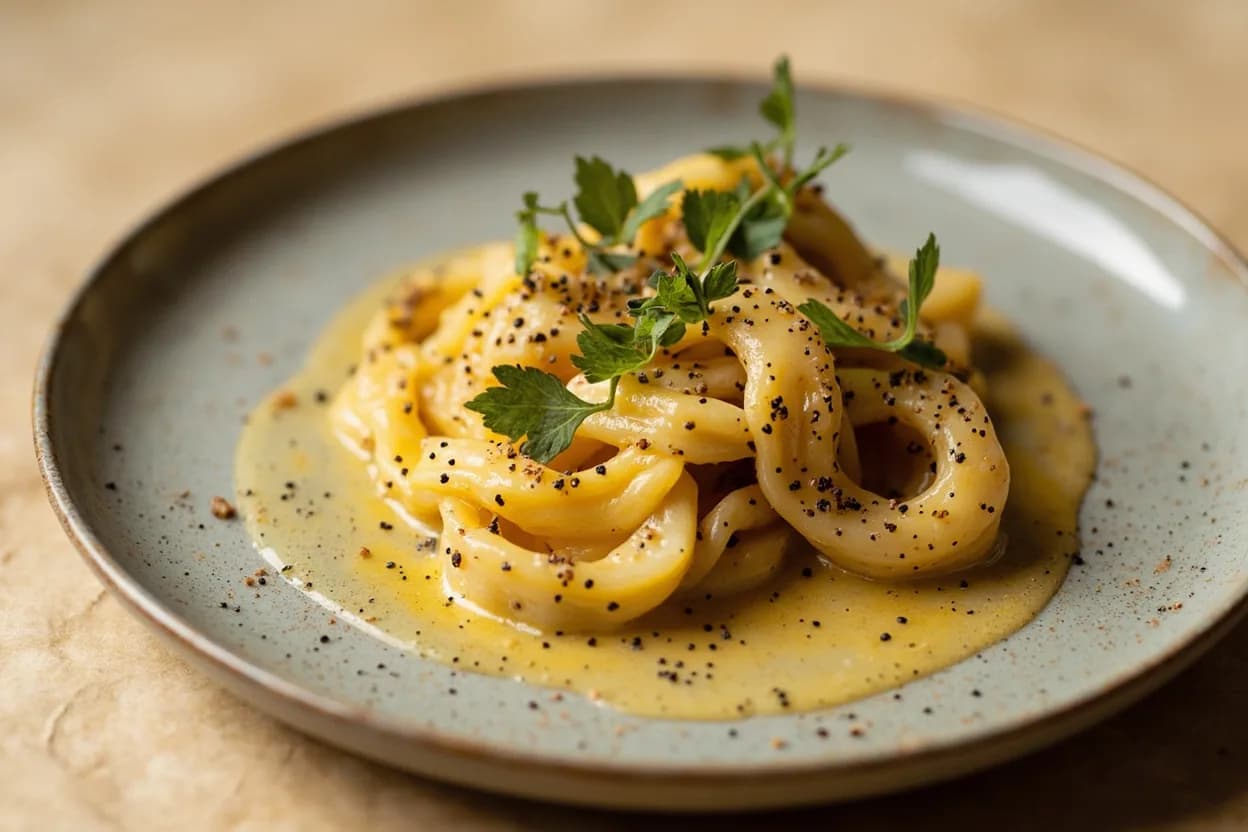 Nutritional Yeast in its element — Vegan mac and cheese. Adventurous crossover: Tahini — Sesame's bitterness and oil create a nutty, hummus-adjacent sauce when blended with nooch and water — surprisingly complex and rich..