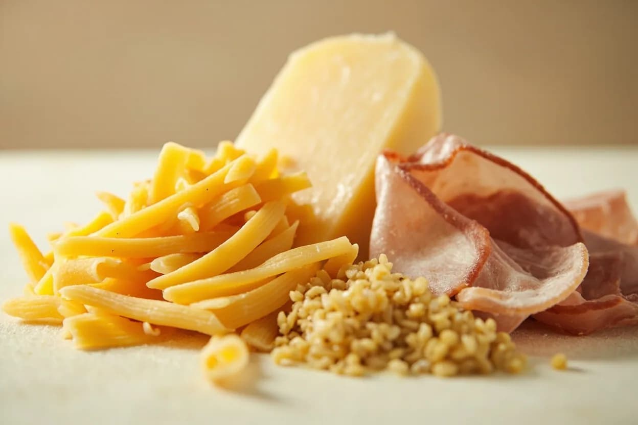 Parmigiano-Reggiano paired with Pasta (fresh egg pasta, dried semolina pasta) (Italian) — the canonical affinity made visible. Grated Parmigiano melts into hot pasta, coating each strand with concentrated umami and forming the savoury backbone of cacio e pepe, carbonara, and countless ragù.