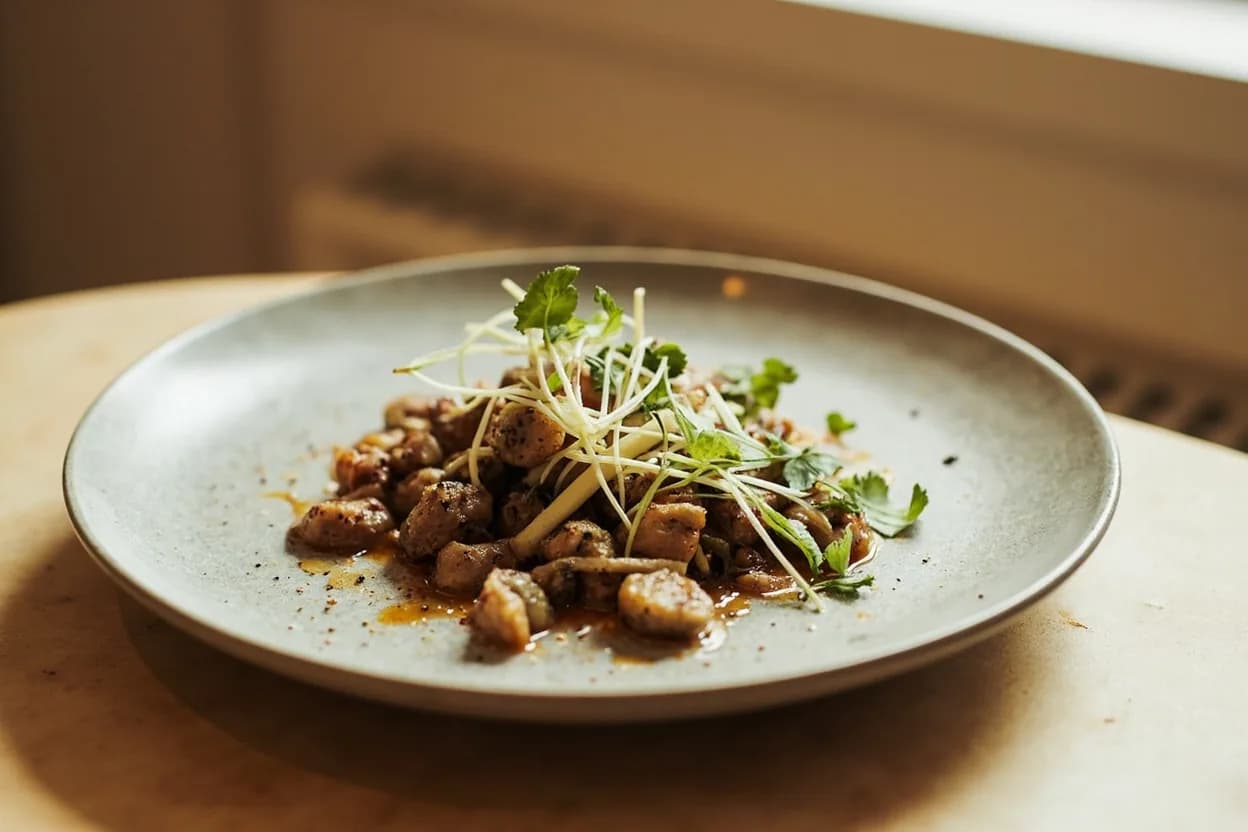 Pecorino Romano in its element — Cacio e pepe. Adventurous crossover: Dark chocolate (70%+) — Salt and bitterness are natural amplifiers; a chip of aged Pecorino alongside a square of dark chocolate produces a savoury-sweet contrast similar to salted caramel but more complex..
