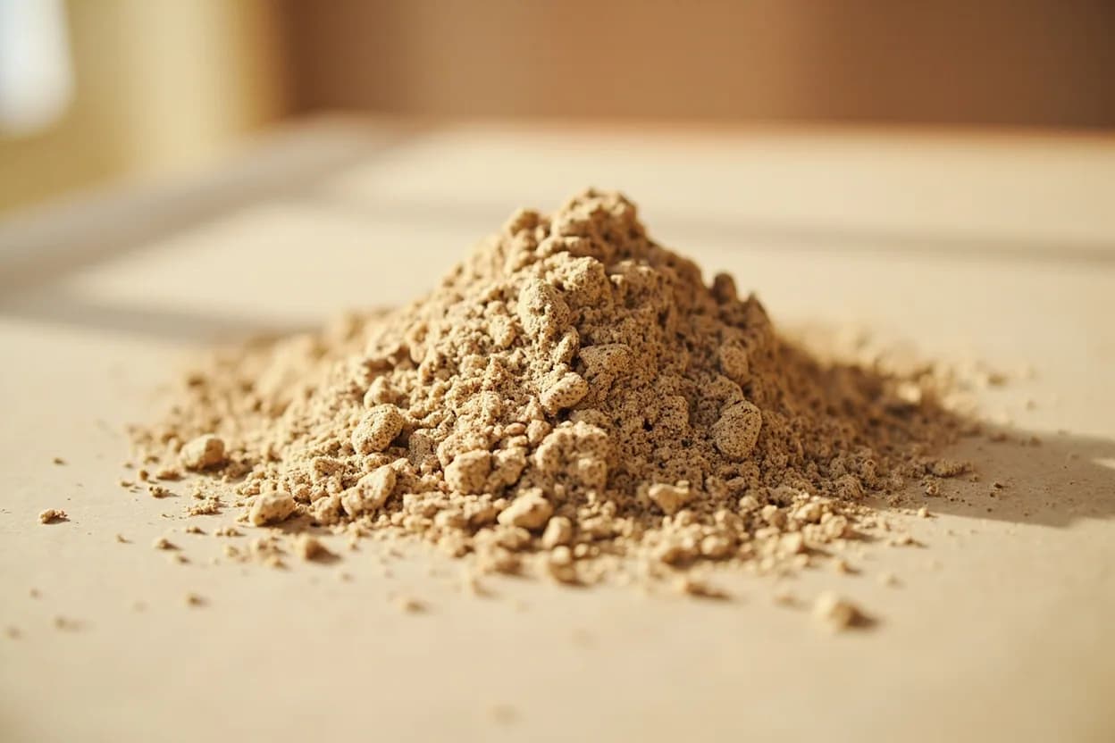 Rye Flour in its natural form. Rye flour is milled from rye (Secale cereale), a cold-hardy cereal grain that thrived in the short growing seasons of Northern and Eastern Europe where wheat struggled. Tasting profile: earthy, loam-like whole-grain depth, pronounced lactic tanginess (especially fermented), faint anise and caraway-adjacent spice note, gentle bitterness from bran phenolics.