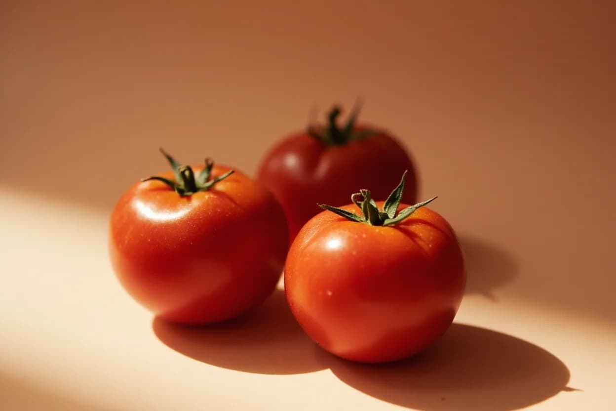 San Marzano Tomato in its natural form. San Marzano tomatoes are an elongated plum variety grown in the volcanic soils of the Agro Sarnese-Nocerino zone near Naples, Italy, classified DOP (Denominazione di Origine Protetta). Tasting profile: sweet tomato pulp, gentle acidity, mild umami depth, faint volcanic minerality.