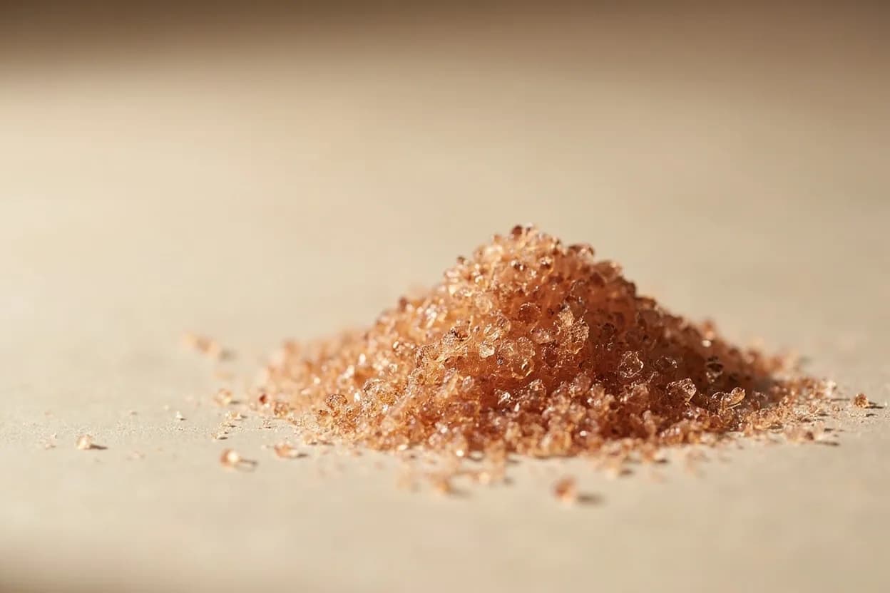 Smoked Salt in its natural form. Smoked salt is coarse or flaky sea salt cold-smoked over hardwood (alder, hickory, mesquite, applewood, cherry) for hours or days until the crystals absorb phenolic smoke compounds. Tasting profile: wood smoke (guaiacol, syringol), campfire earthiness, mild briny salinity, faint sweetness from fruitwood variants.