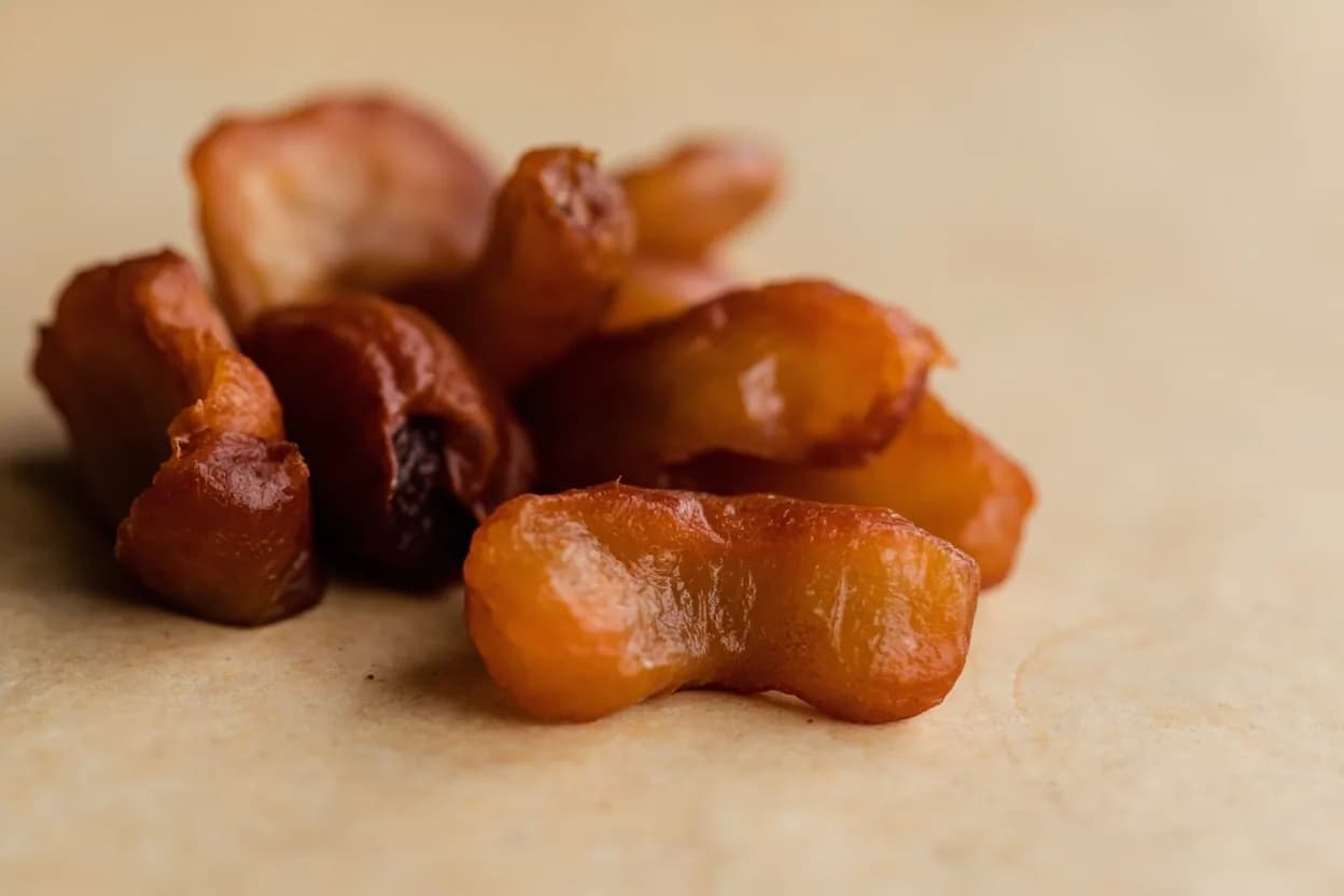 Tamarind in its natural form. Tamarind is the dried pulp extracted from the seed pods of Tamarindus indica, a tree native to tropical Africa but naturalized across South Asia, Southeast Asia, Mexico, and the Caribbean over millen… Tasting profile: Tartaric acid sourness (deeper and rounder than citric), Dark fruit sweetness — date, dried apricot, prune, Faint caramel note when cooked, Mild tannic astringency.