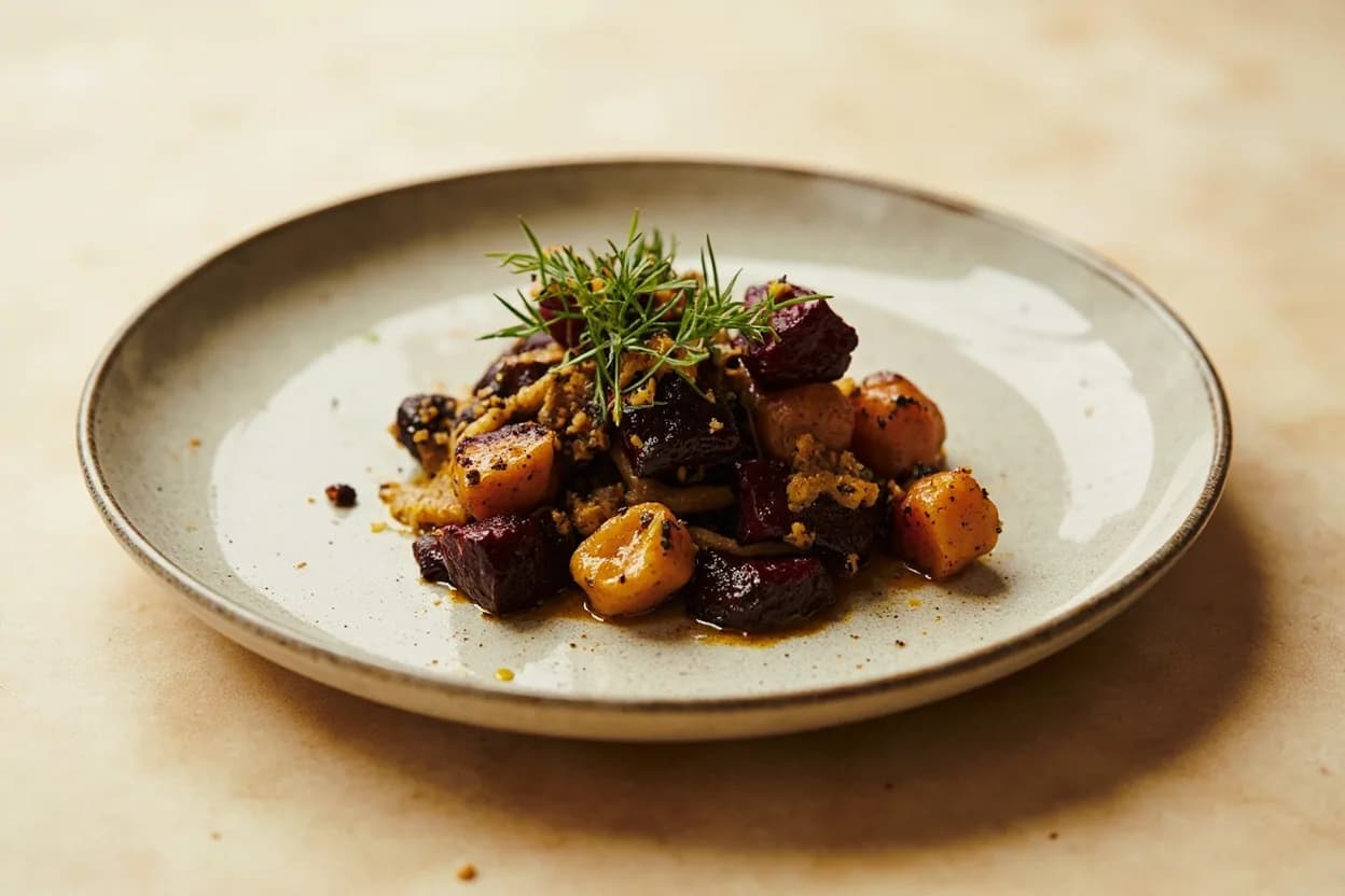 Whole-Grain Mustard in its element — gravlax with mustard-dill sauce. Adventurous crossover: roasted beets — Seed burst and earthy sweetness are unexpected friends; a vinaigrette of whole-grain mustard, sherry vinegar, and walnut oil over roasted beets is a revelation..