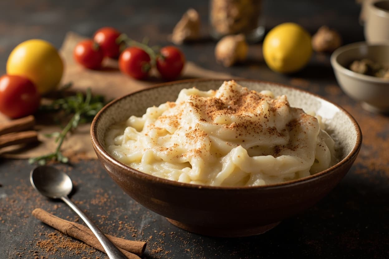 Arroz Doce, Cinnamon-Dusted Rice Pudding