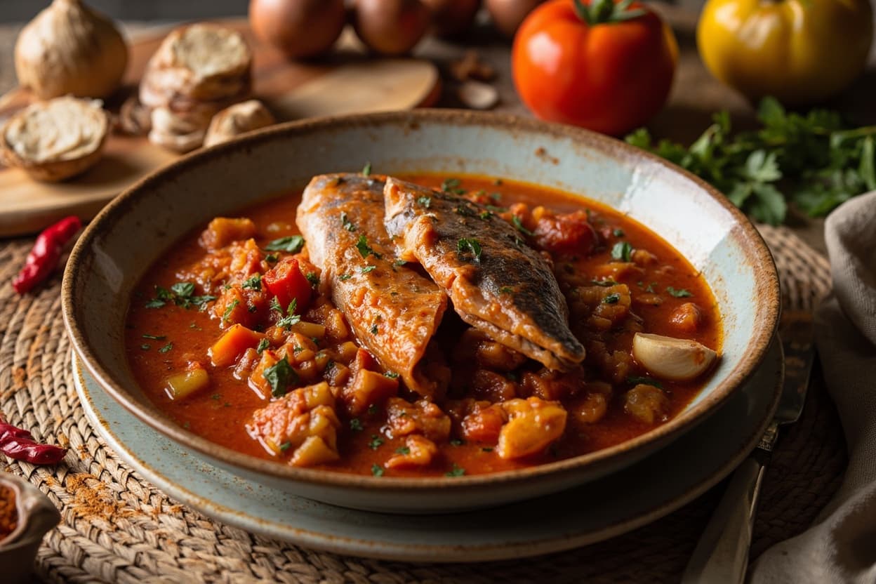Asa Wot Chili-Spiced Trout Stew