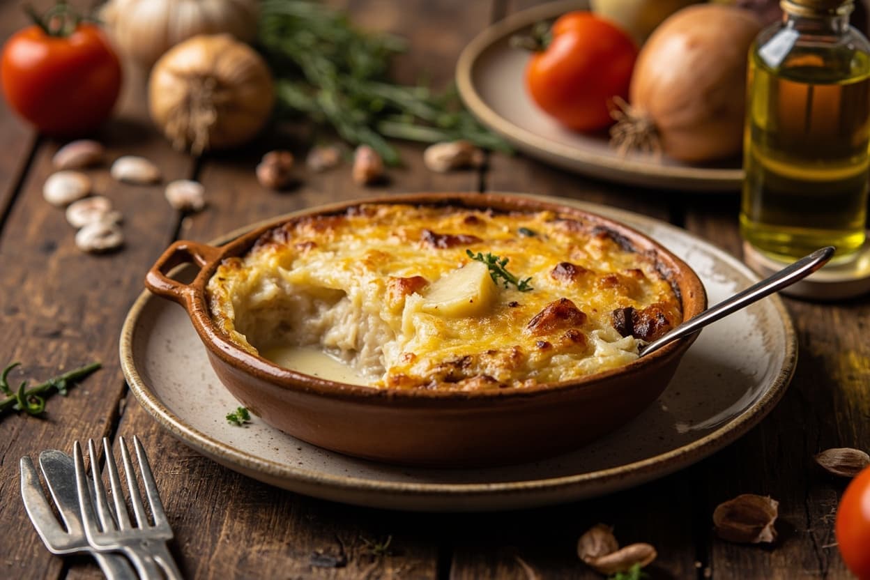 Bacalhau com Natas, Creamy Cod Potato Gratin