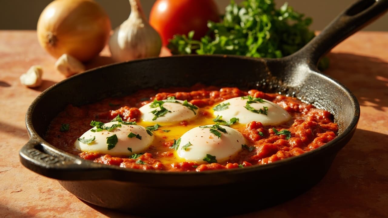 Baked Eggs with Smoked Paprika and Tomato
