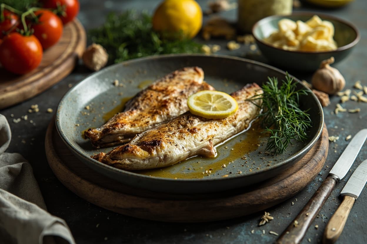 Baked Trout with Lemon and Dill