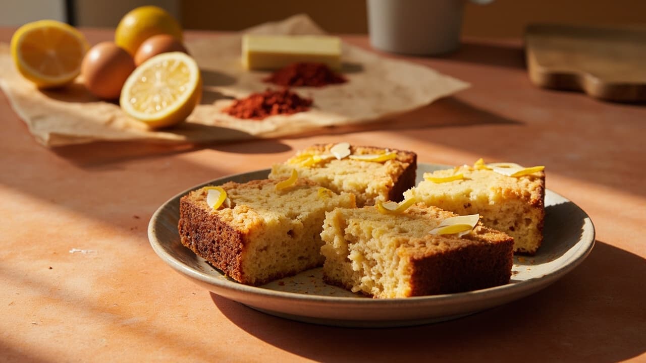 Berbere Lemon Almond Flour Cake