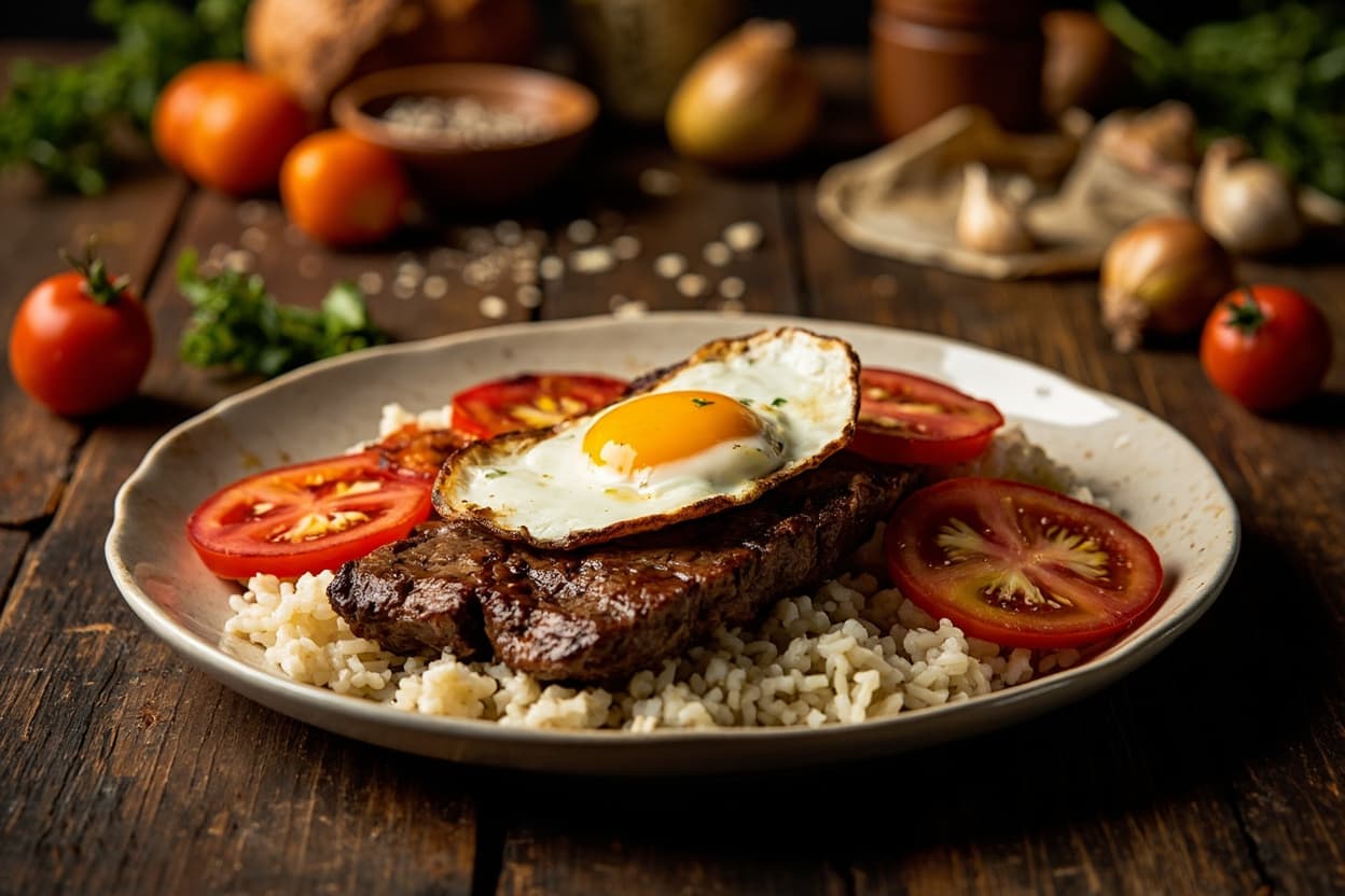 Bife a Cavalo Steak with Fried Egg
