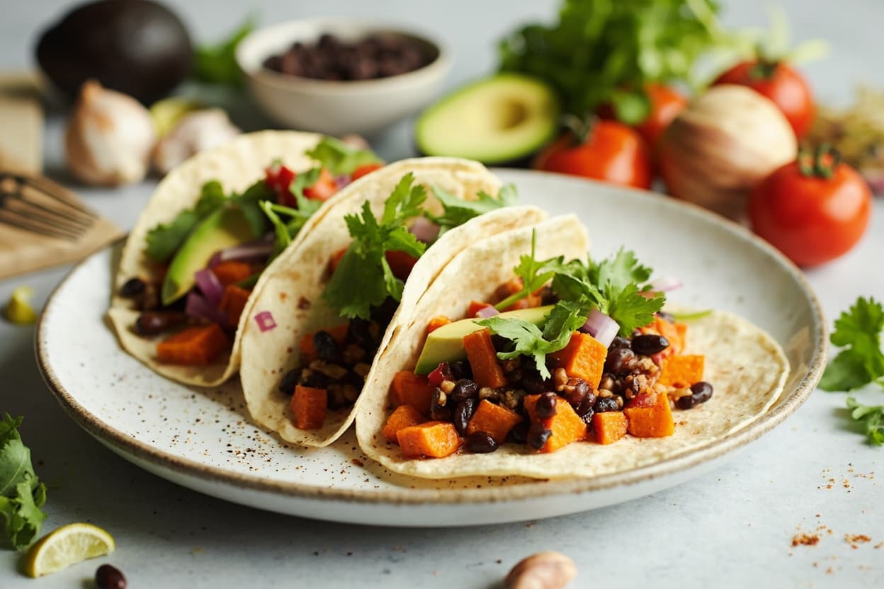 Black Bean Sweet Potato Tacos