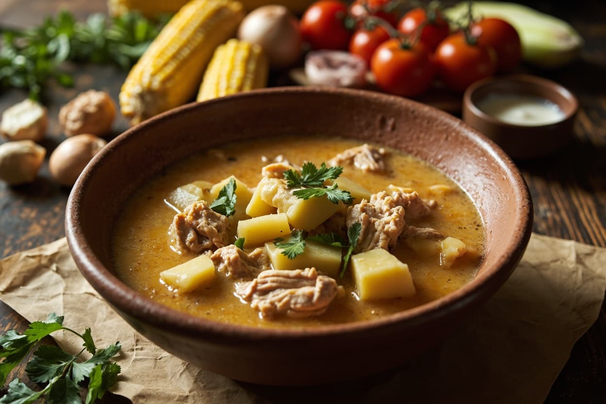 Bogota Ajiaco Chicken and Potato Soup