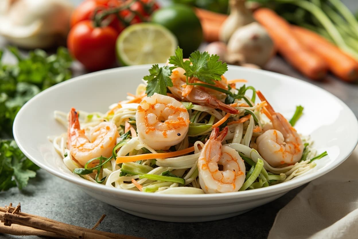 Bright Shrimp and Cabbage Salad