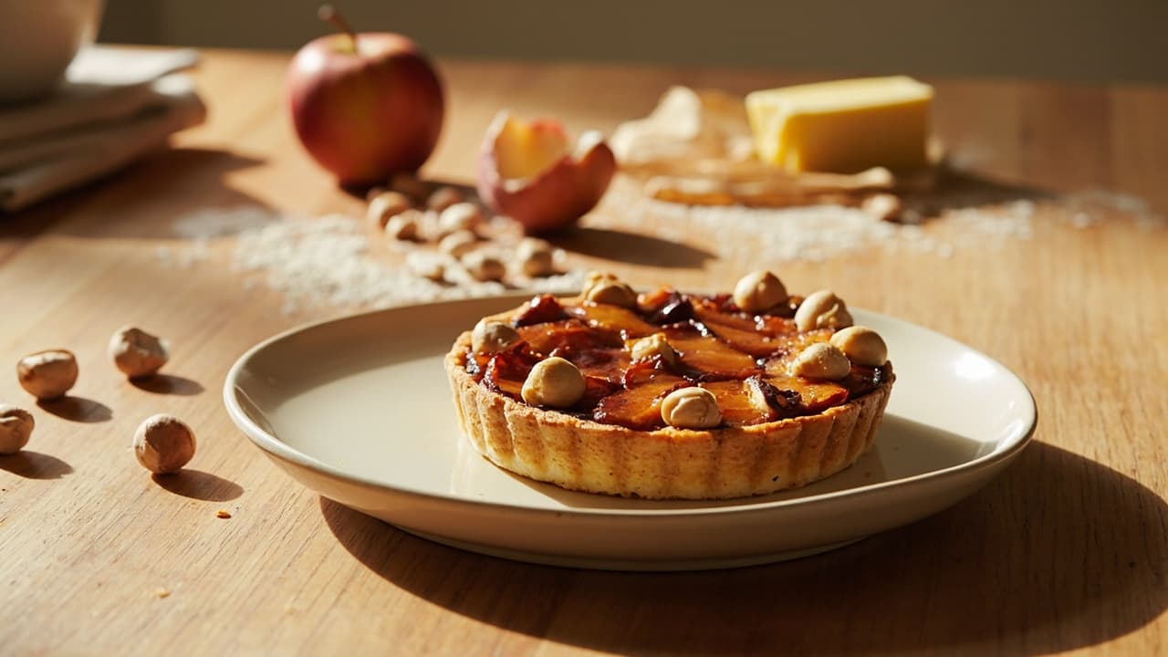 Brown Butter Apple Hazelnut Tart