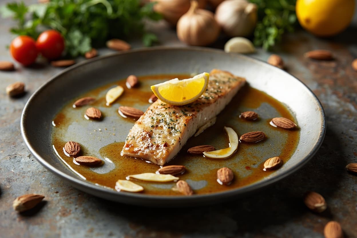 Brown Butter Trout with Almonds