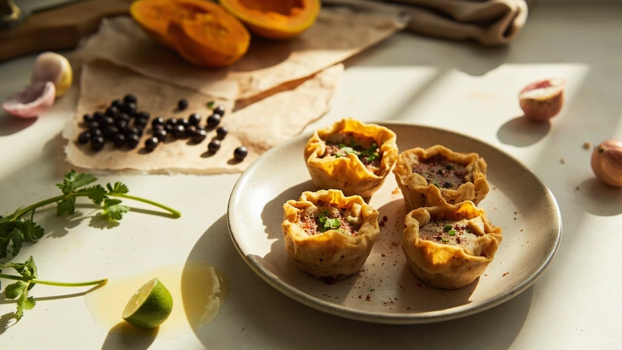 Butternut Squash and Black Bean Empanada Bites