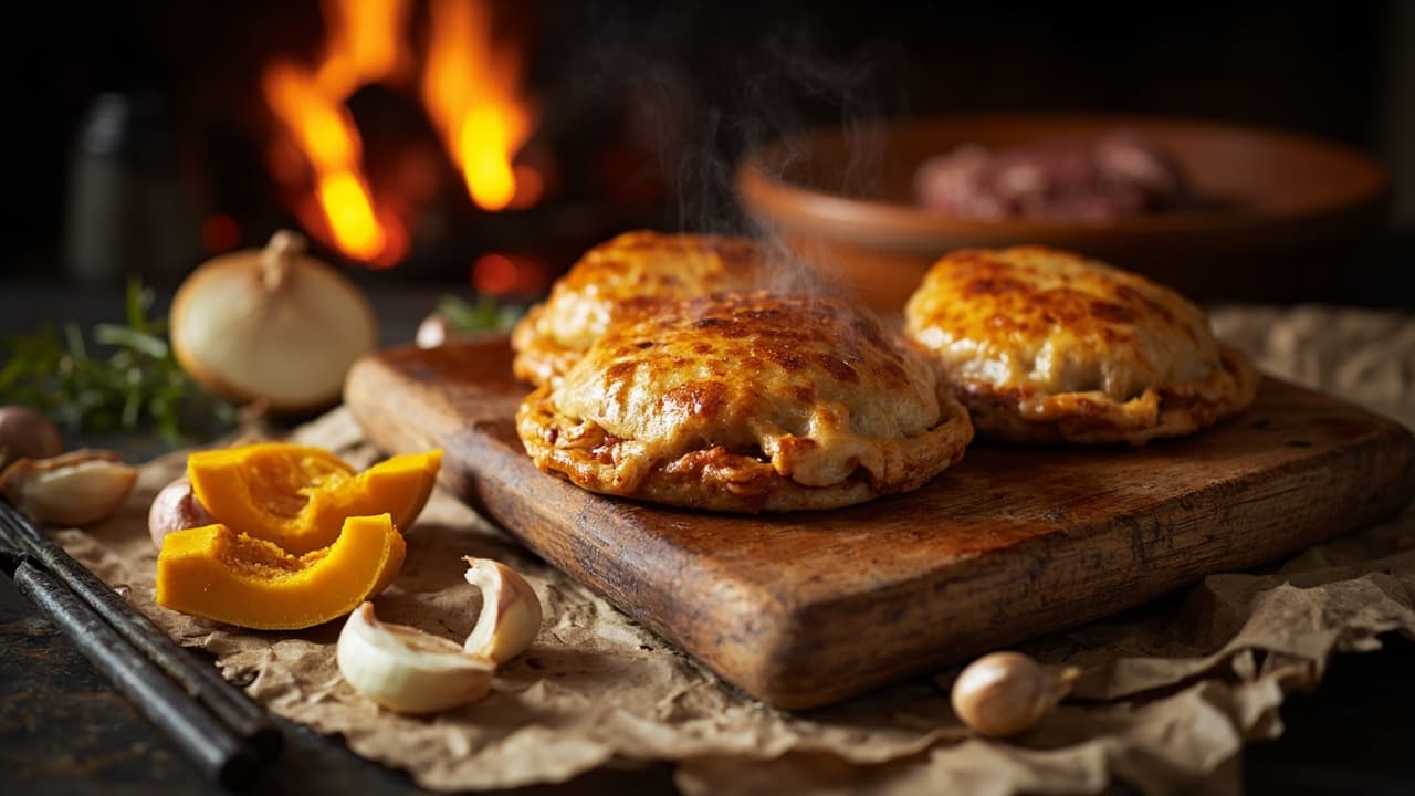 Butternut Squash Empanadas with Smoky Beef Filling