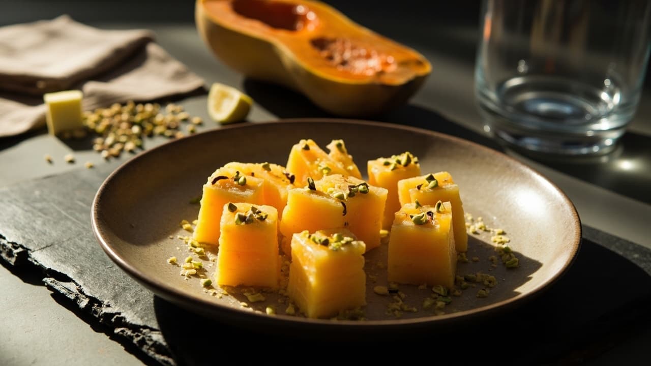 Butternut-Squash Lokum with Honey & Pistachio