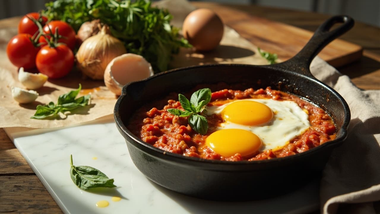 Buttery Tomato and Egg Skillet