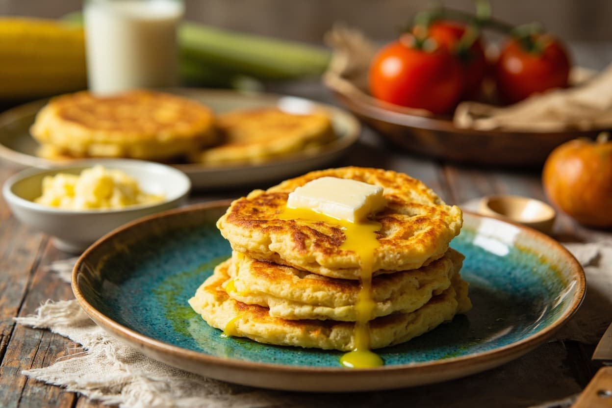 Cachapa Sweet Corn Griddle Cakes