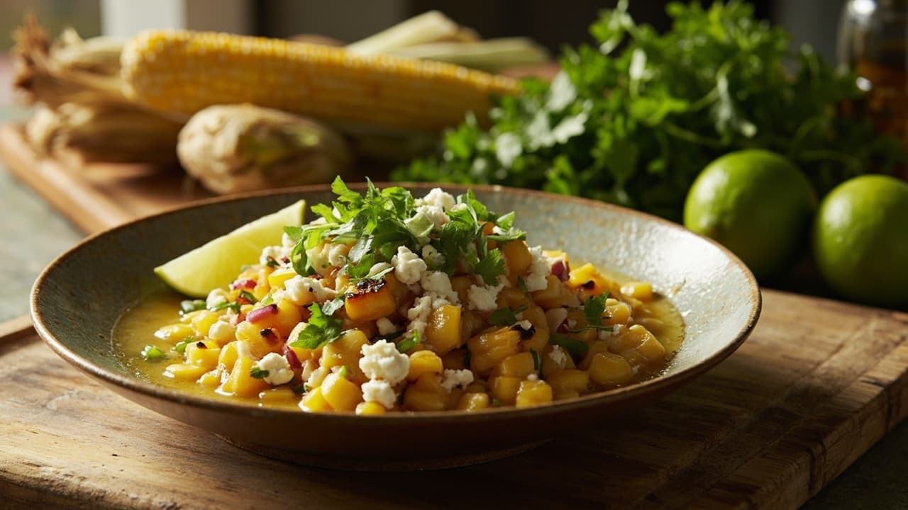 Caribbean Corn with Feta
