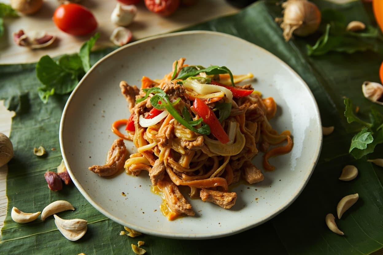 Cashew Chicken Stir-Fry with Bell Pepper