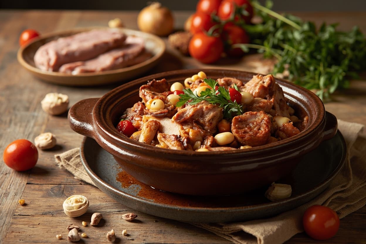 Cassoulet of Turkey, Sausage and Beans