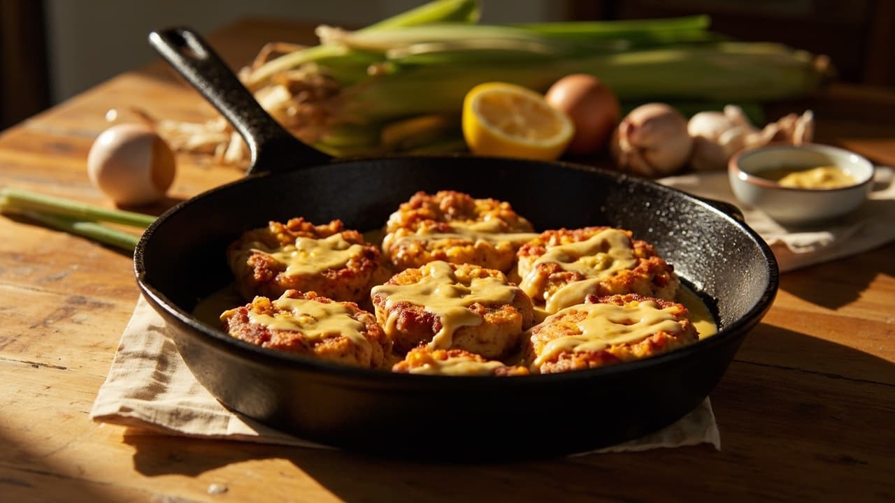 Cast Iron Corn Fritters with Smoked Paprika Aioli