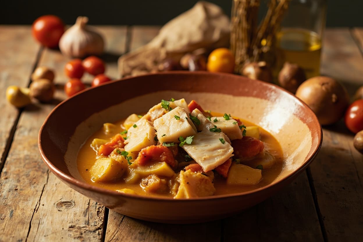 Catalan Cod and Potato Suquet
