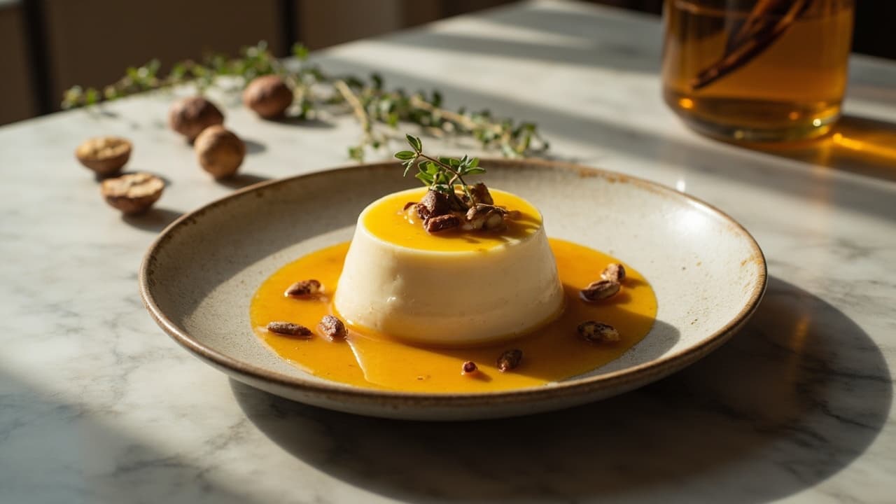 Chestnut Honey Panna Cotta